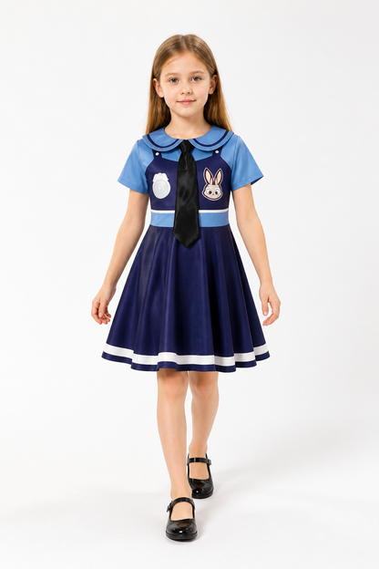 Judy Rabbit Costume from Zootopia, Collared Dress Costume Dresses detail