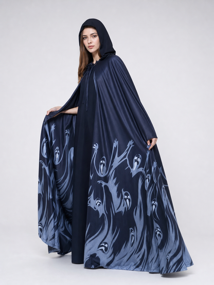 Cosplay Costume with Hood, Cape, and Gloves