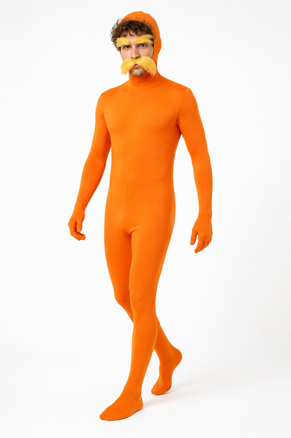 Carnival Jumpsuit with Hood and Beard Costumes detail