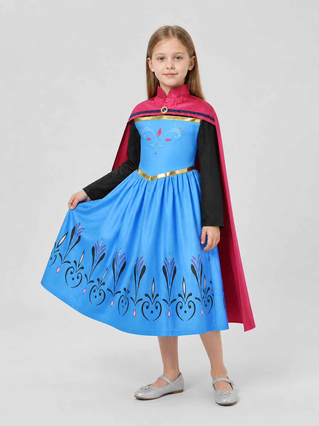 Children’s Elsa Princess Costume with Cape for Parties product detail 2