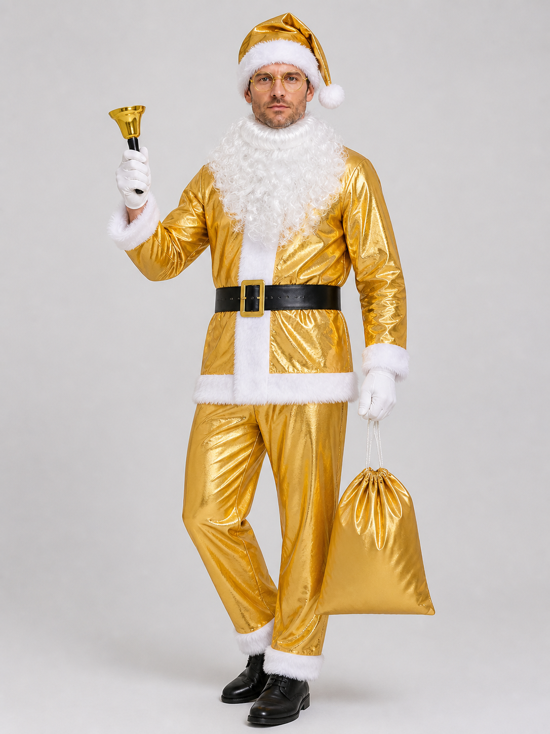 Gold Ded Moroz Costume, 10-Piece Set Costumes detail 2