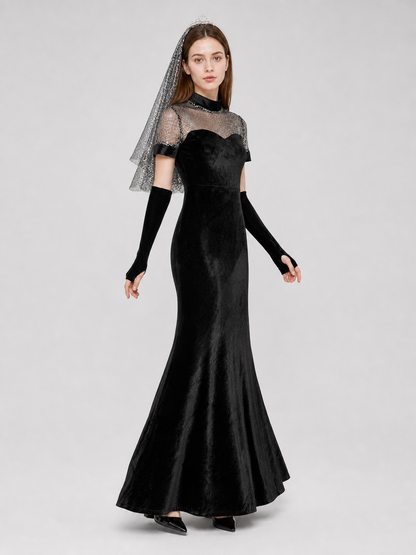 Mavis Cosplay Dress with Headpiece and Arm Cuffs