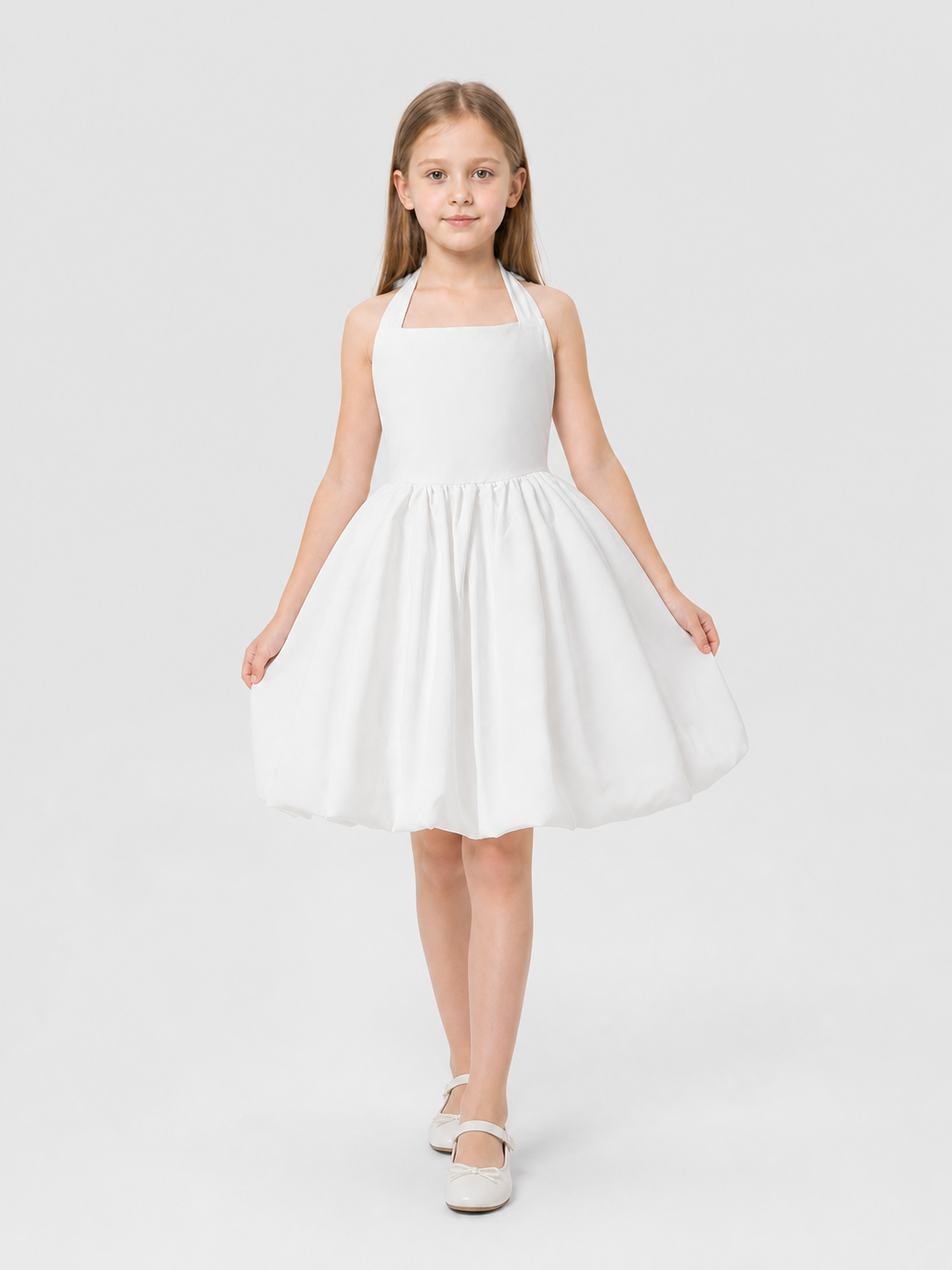 Dressy Dress with Neck Ties, Bow, and Full Skirt Costume Dresses detail 2
