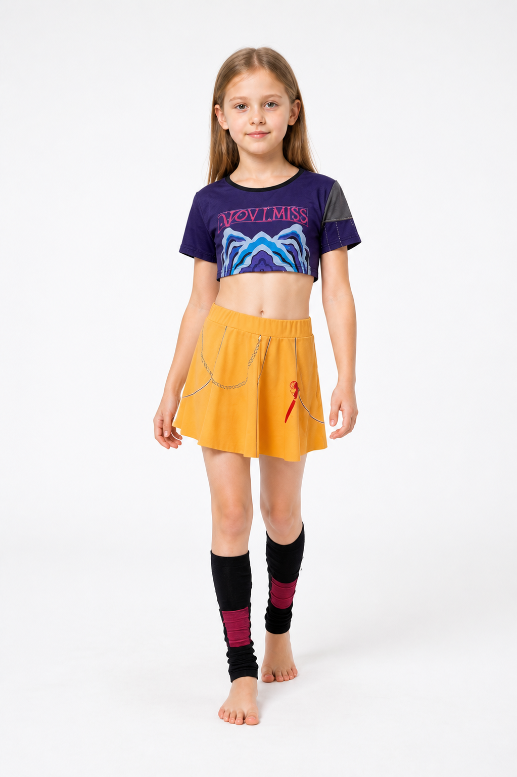 Mira Carnival Costume with Top and Skirt, Orange Costumes detail 2