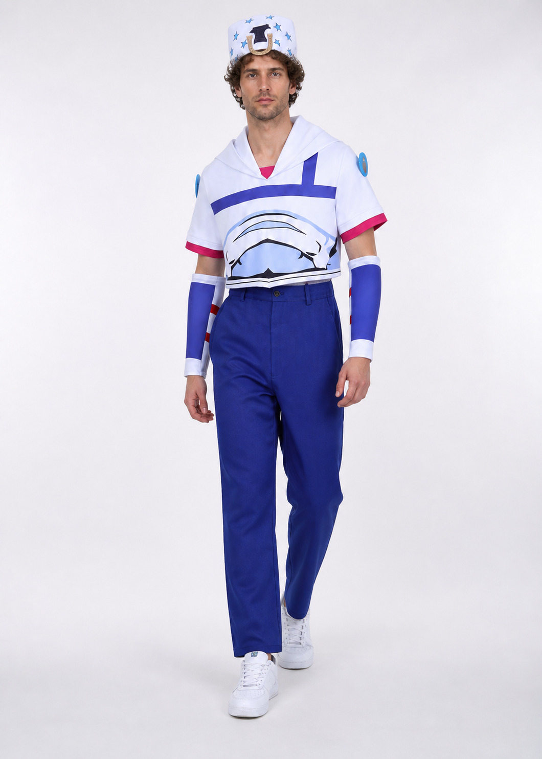 Johnny Joestar Cosplay Costume with Pants and Hat Costume Headwear detail 2
