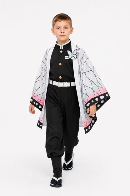 Shinobu Demon Slayer Cosplay Costume with Cape Costume Capes detail 2