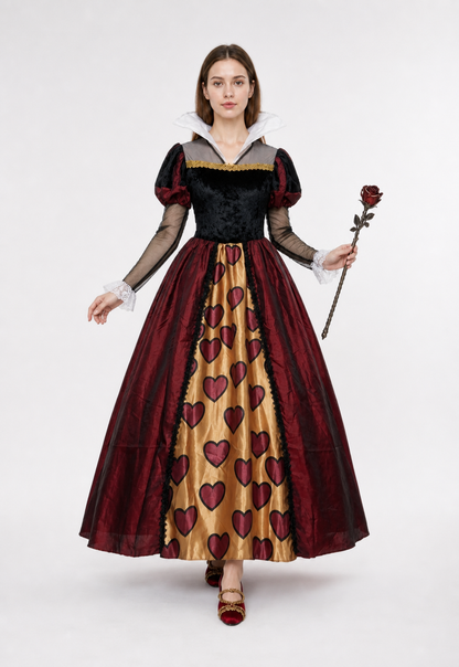 Stage Costume with Full Skirt, Sleeves, and Lace Costumes detail