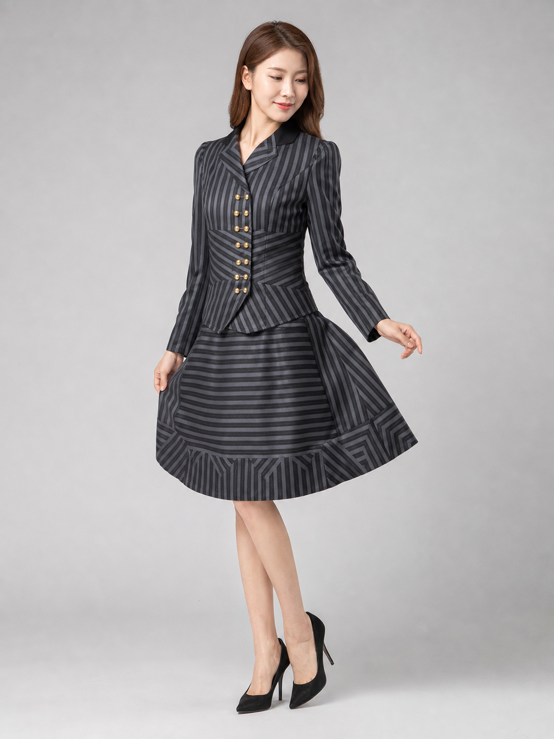 Elphaba Cosplay Costume: Blazer and Skirt