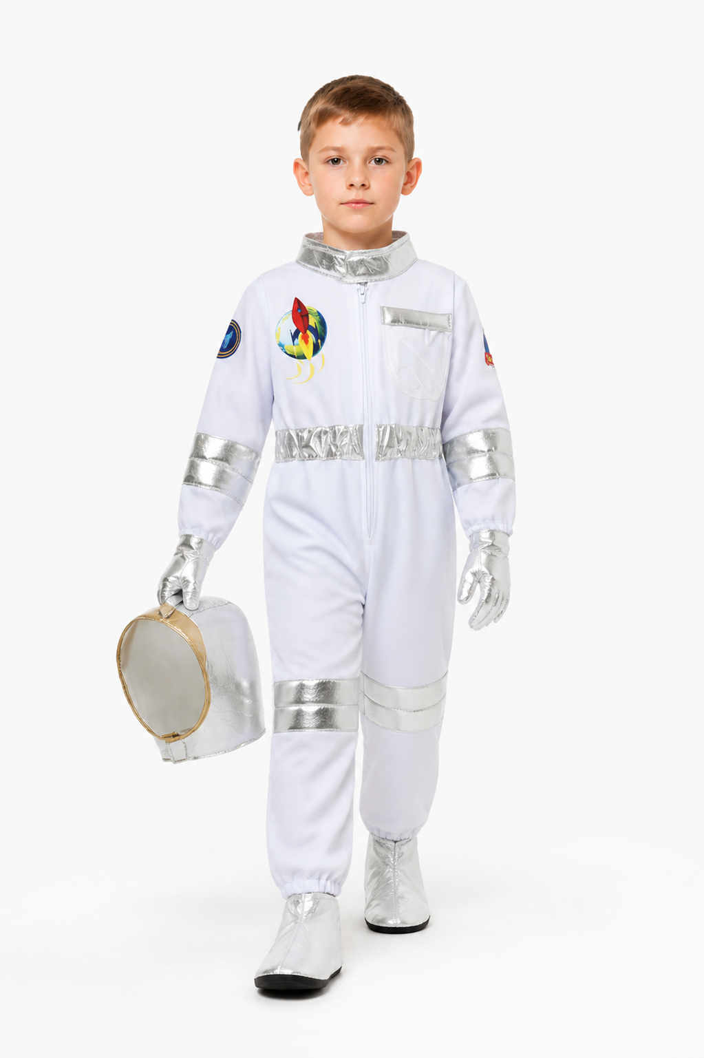 Children’s Astronaut Jumpsuit with Silver Inserts product detail 2