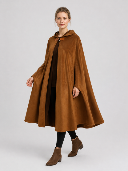 Brown Medieval Hooded Cloak