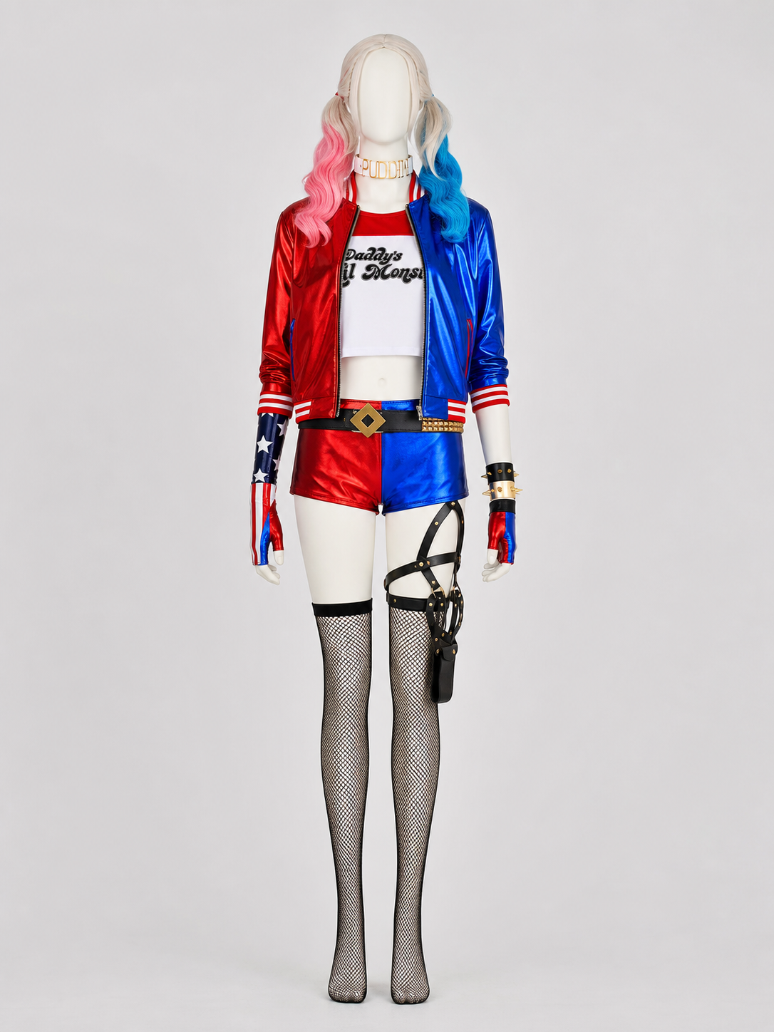 Harley Quinn Costume, Cosplay and Halloween Costume Set Costumes detail 2