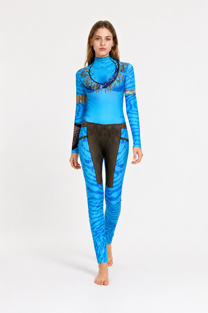 Avatar Cosplay Jumpsuit with Long Sleeves Costumes detail 2