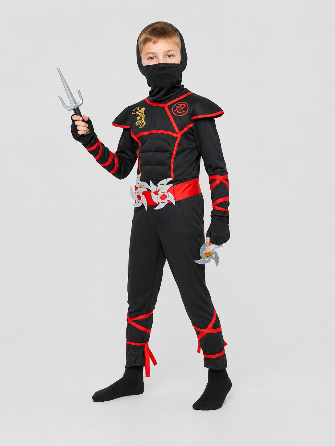 Ninja Cosplay Costume with Mask and Accessories Costume Masks detail 2
