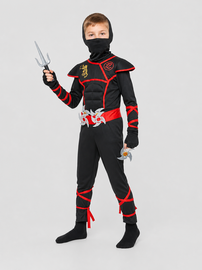 Ninja Cosplay Costume with Mask and Accessories Costume Masks detail 2