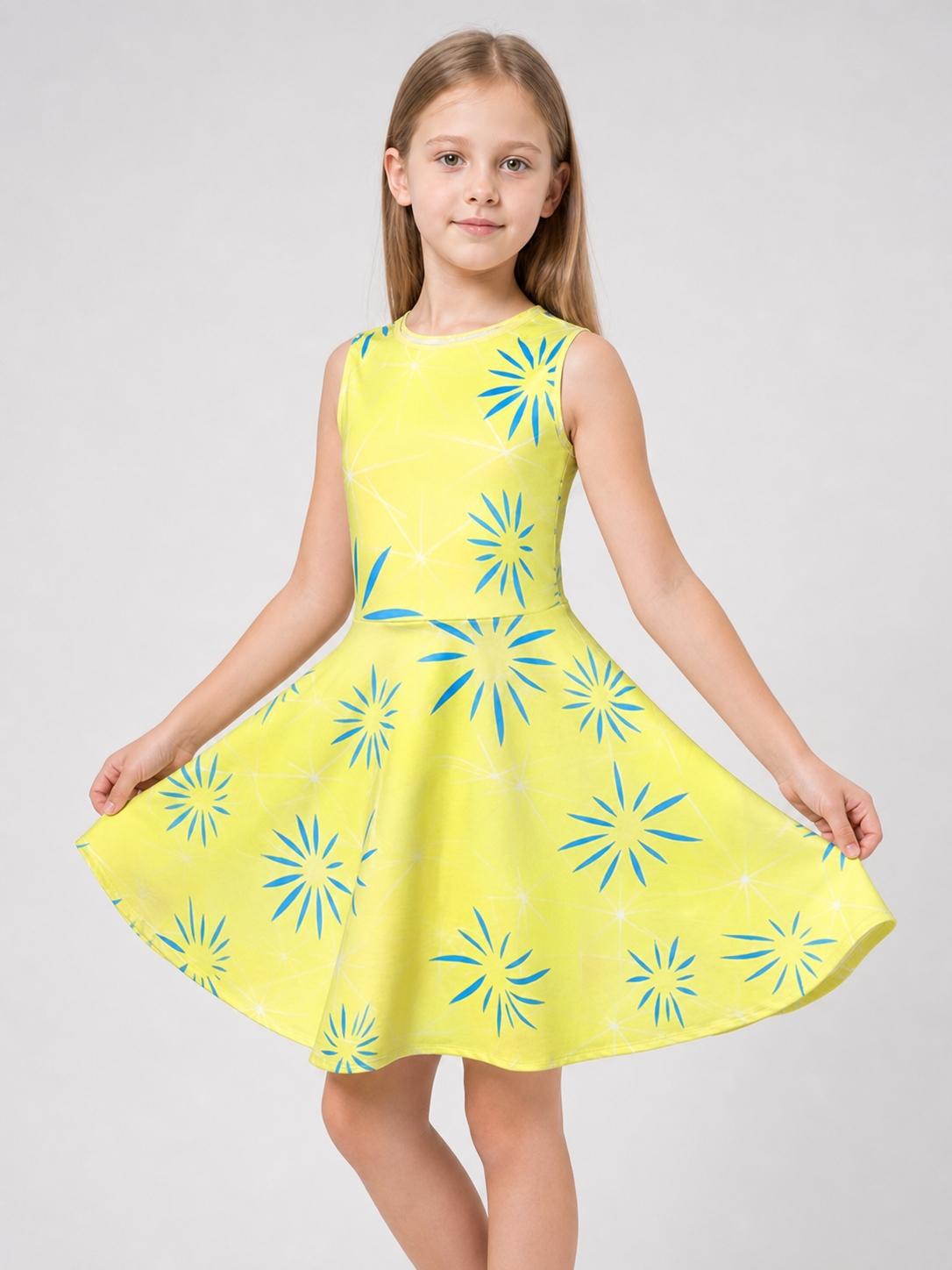 Inside Out 2 Pattern Cosplay Dress