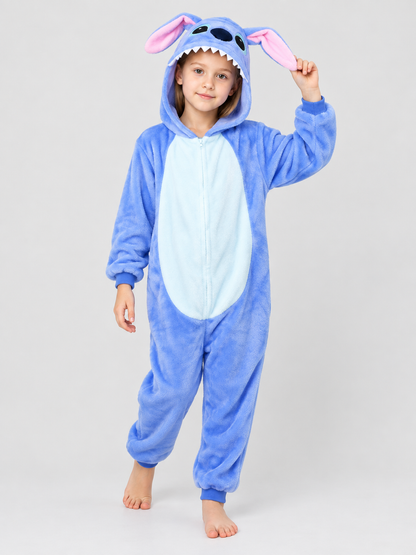 Kids Hooded Onesie Pajama with Ears