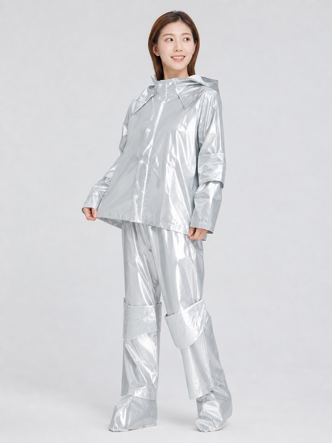 Iron Woodcutter Costume with Hood for Role-Playing