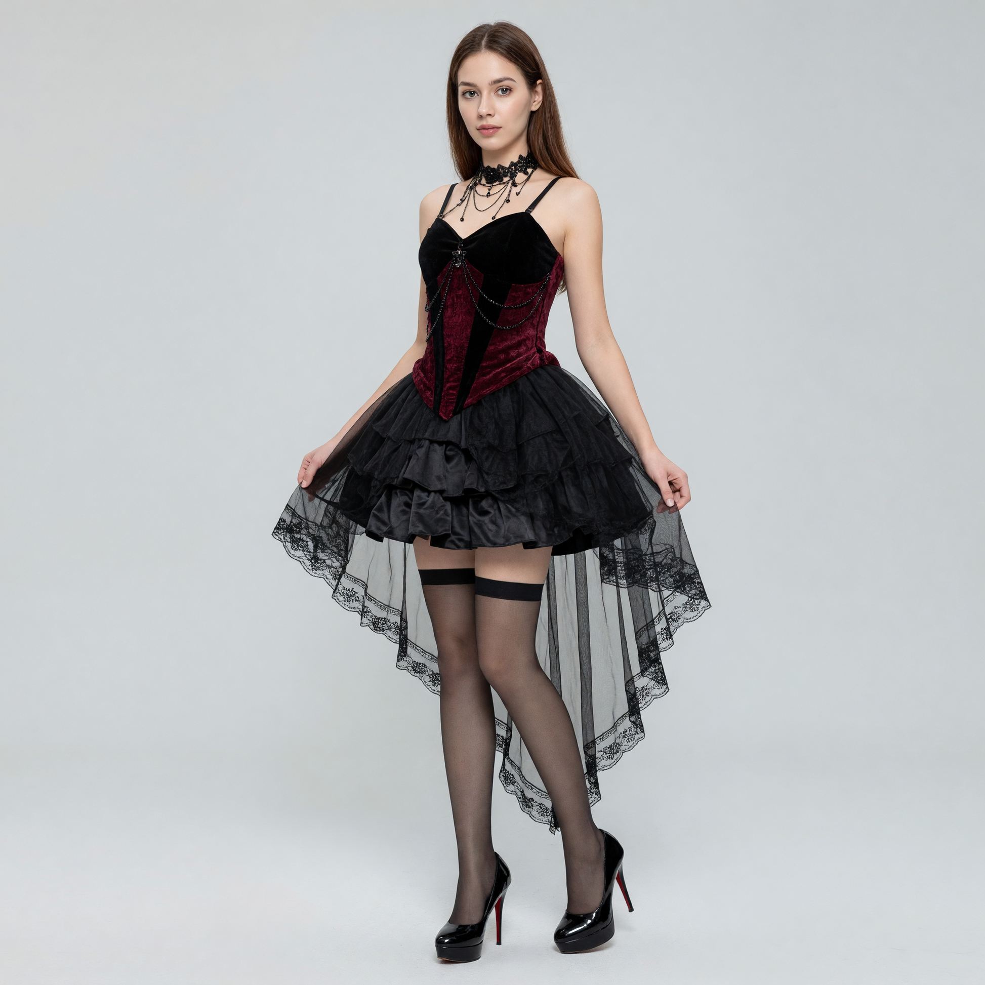 Gothic Death Cosplay Costume Set