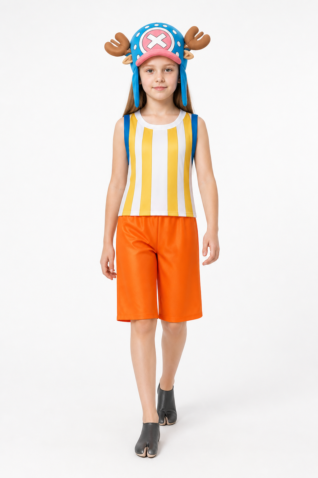 Chopper Cosplay Costume: Top, Shorts, Hat