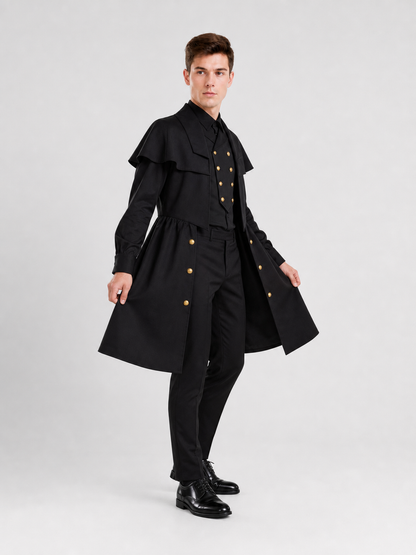 Black Plague Doctor Costume for Cosplay