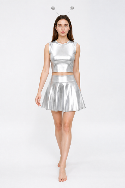 Silver Stage Costume with Antenna Costumes detail 2