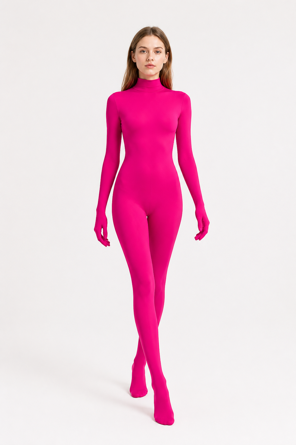 Form-Fitting Jumpsuit with Covered Hands and Feet product detail 2