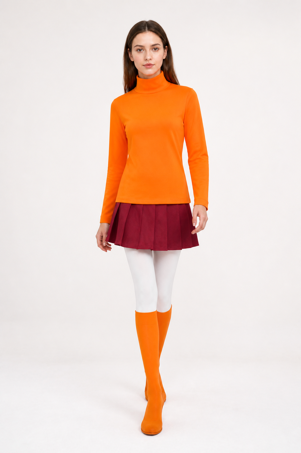 Velma Scooby-Doo cosplay costume, top and skirt Costumes detail