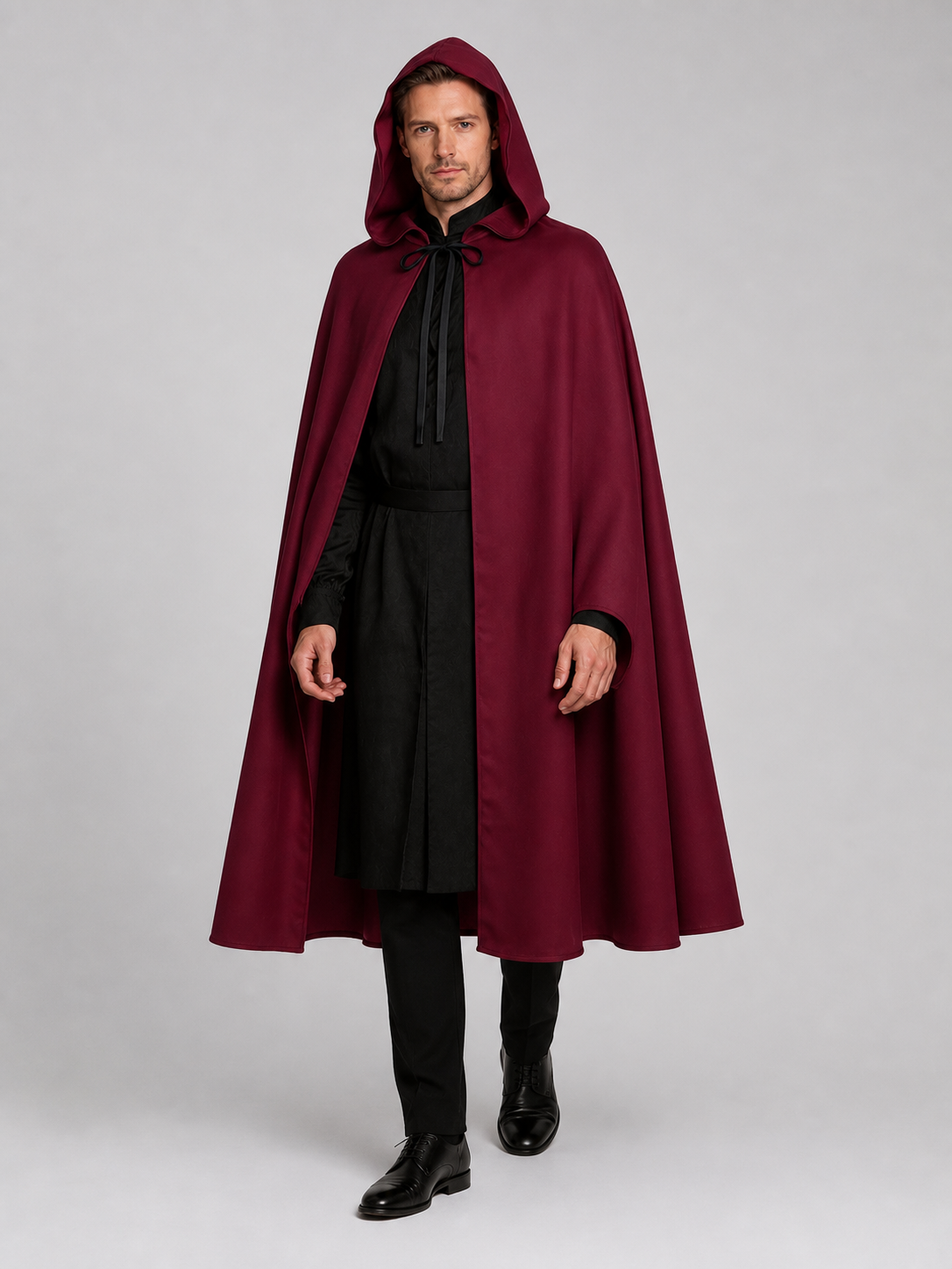 Long Polyester Hooded Cosplay Cape Costume Capes detail 2