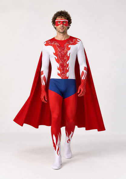 Megamind Carnival Costume with Cape and Mask