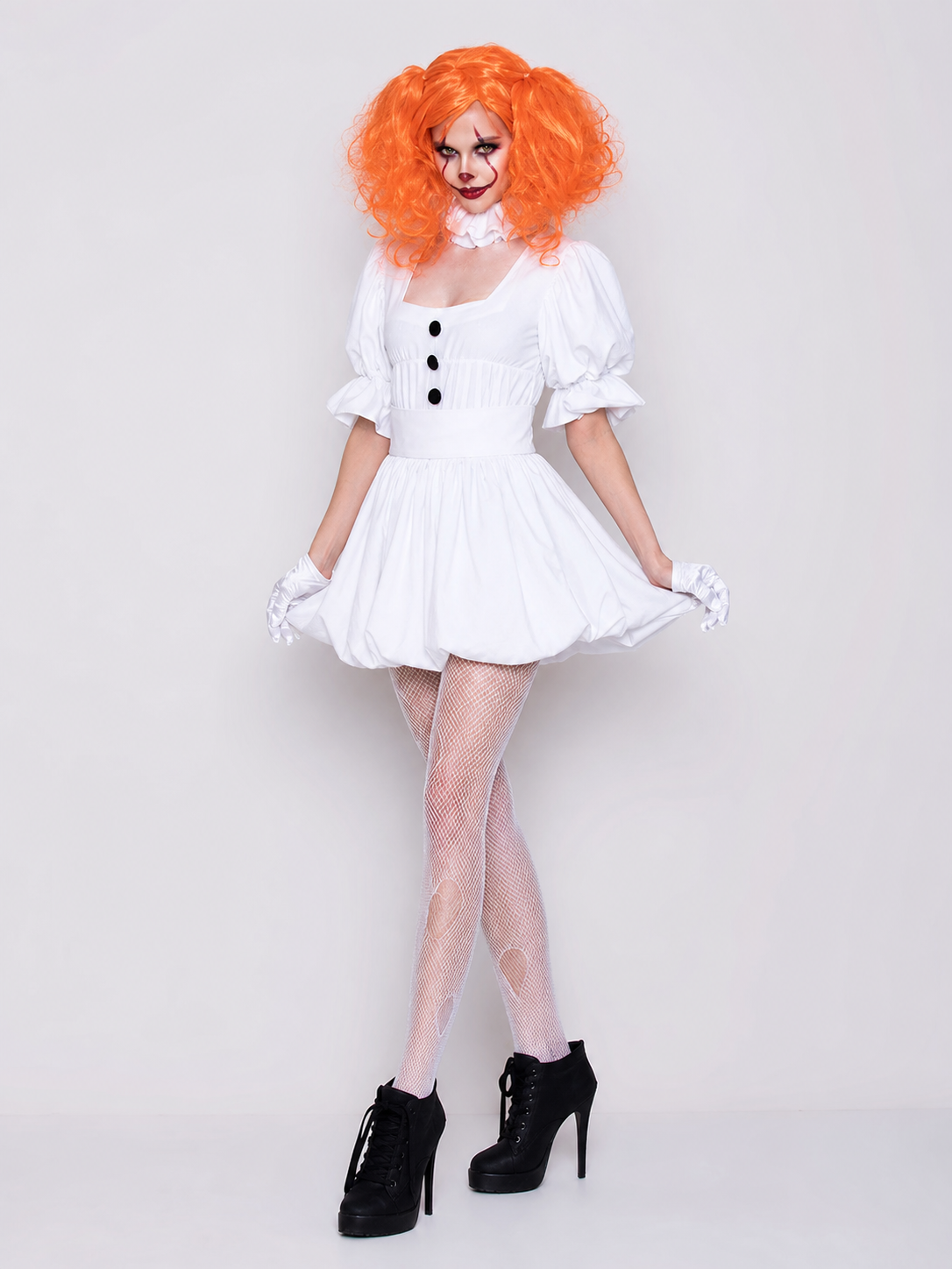 Clown Costume with a Full Skirt