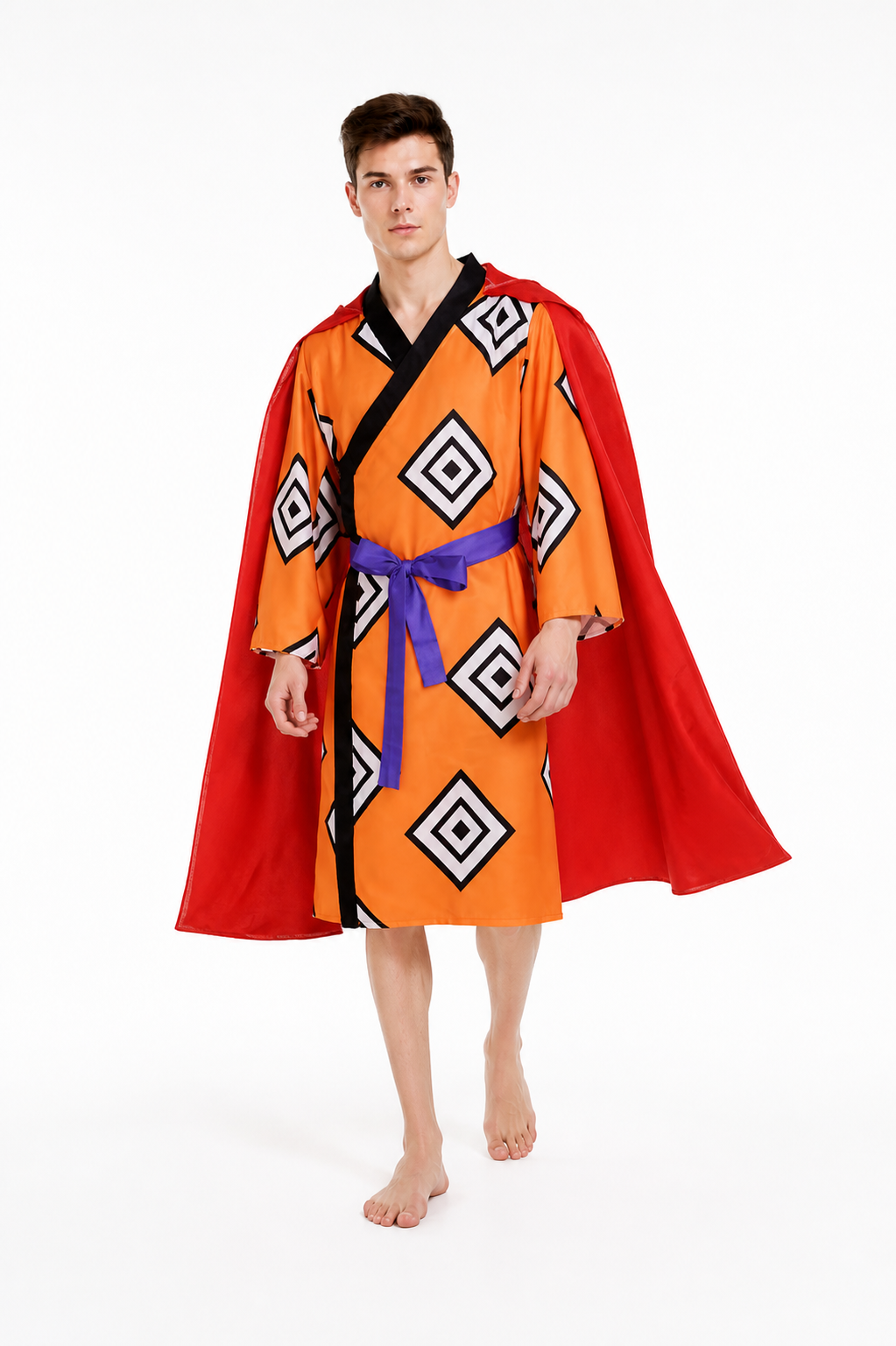 One Piece Cosplay Costume with Cape and Belt Costume Capes detail