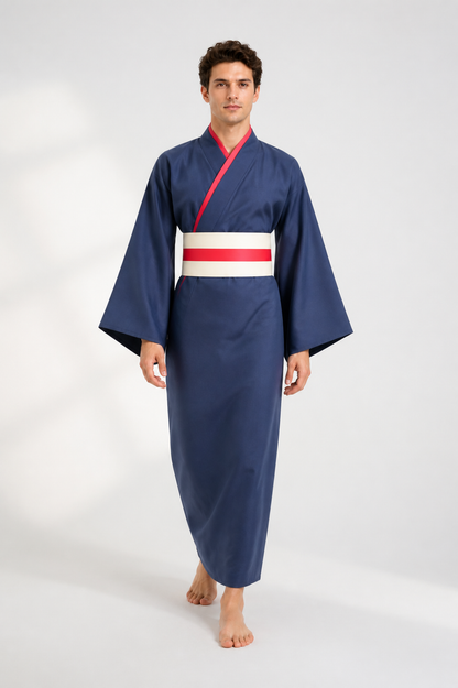 Long Tomoe Cosplay Kimono with Wide Sleeves Costumes detail 2