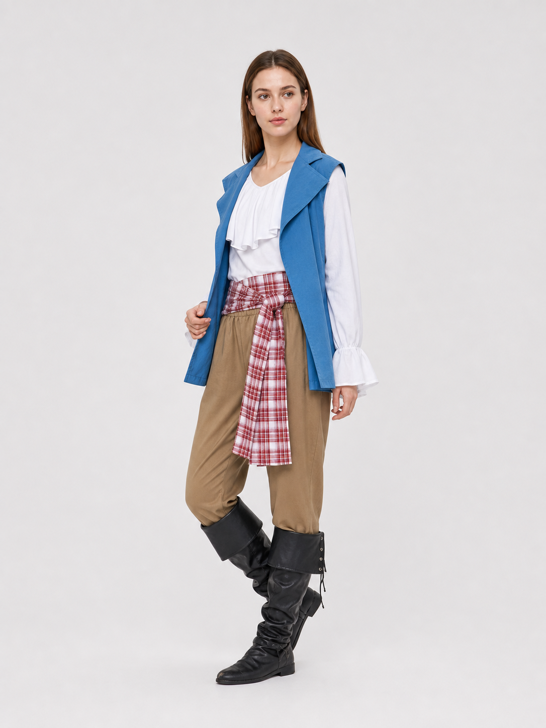 Pirate Costume with Vest, Shirt, and Pants