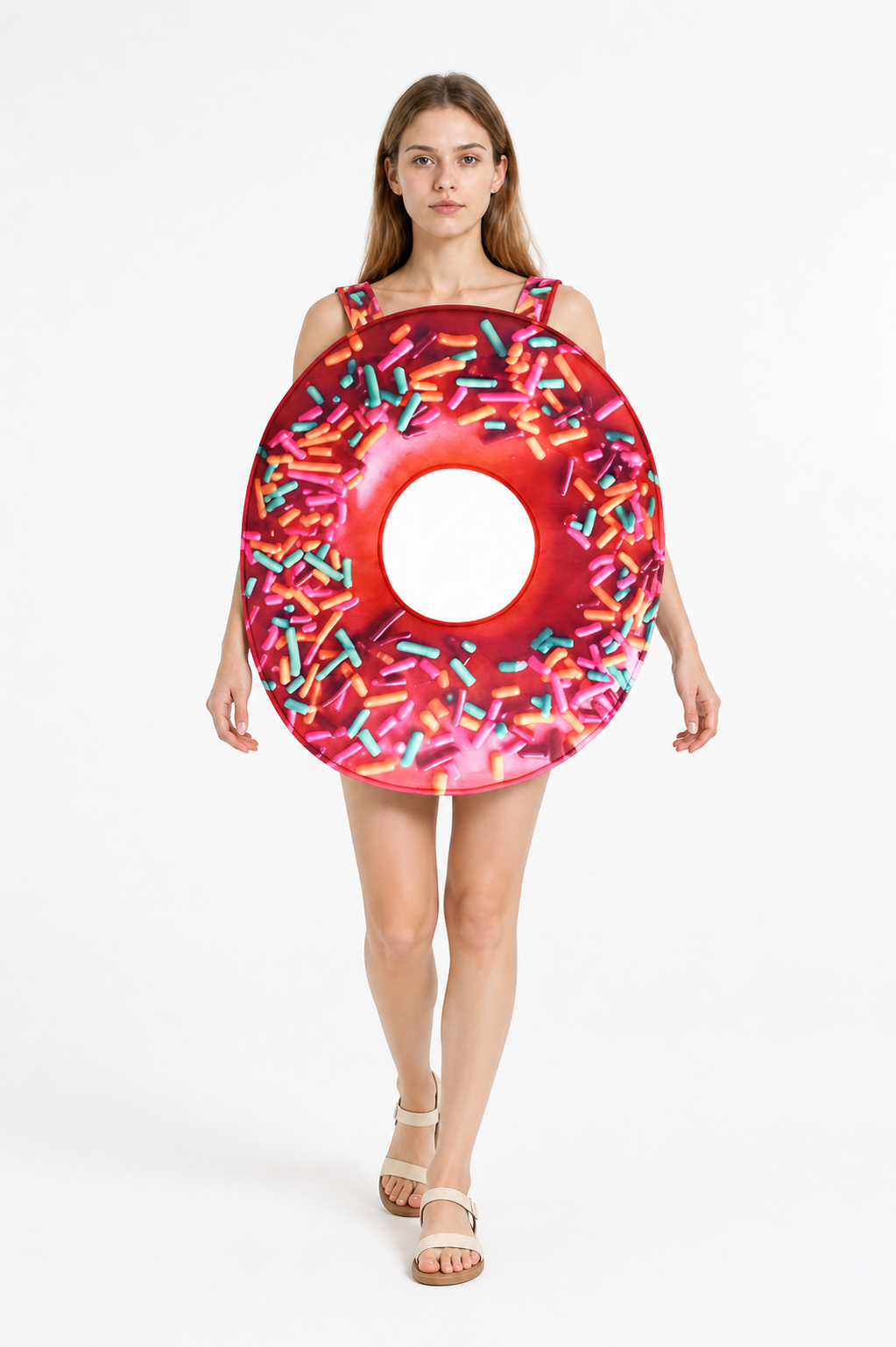 Donut Costume with Red Frosting and Colorful Sprinkles Costumes detail 2