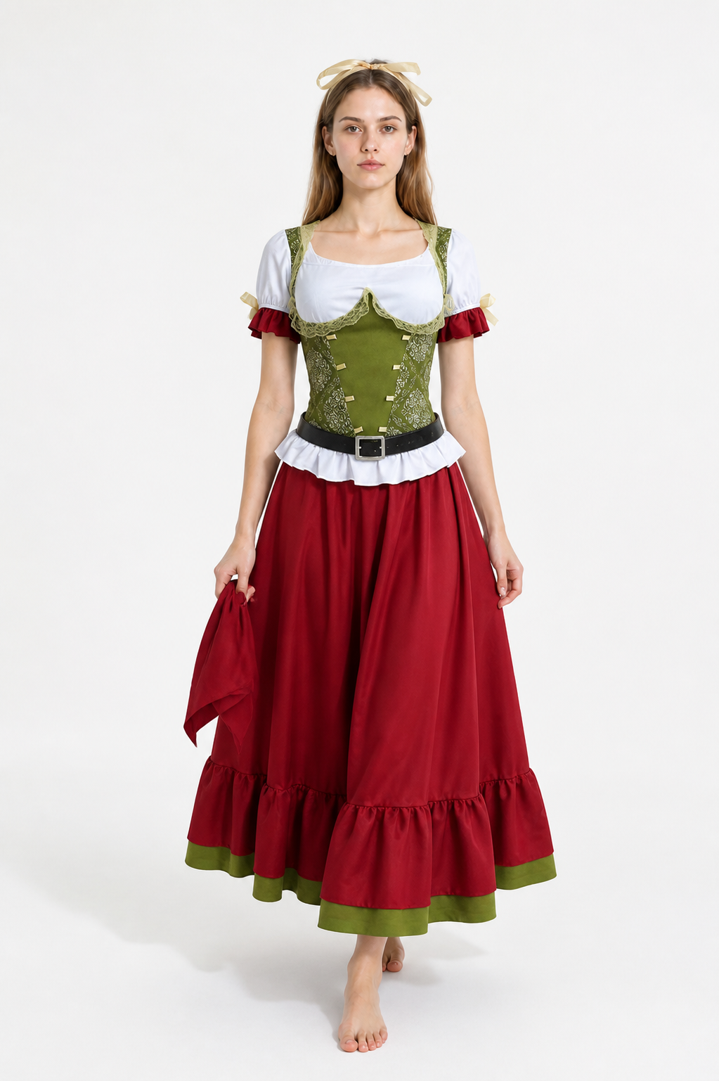 Retro-Style Corset and Lace Costume Costumes detail 2