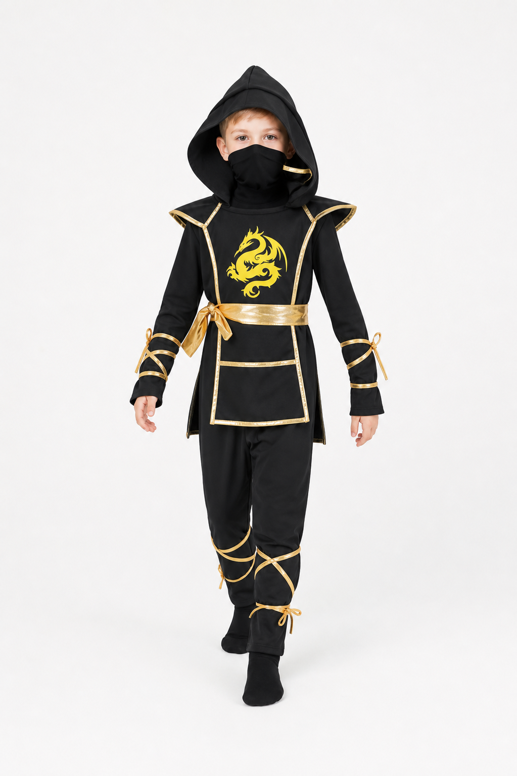 Kids' Ninja Costume with Hood and Dragon Costumes detail 2