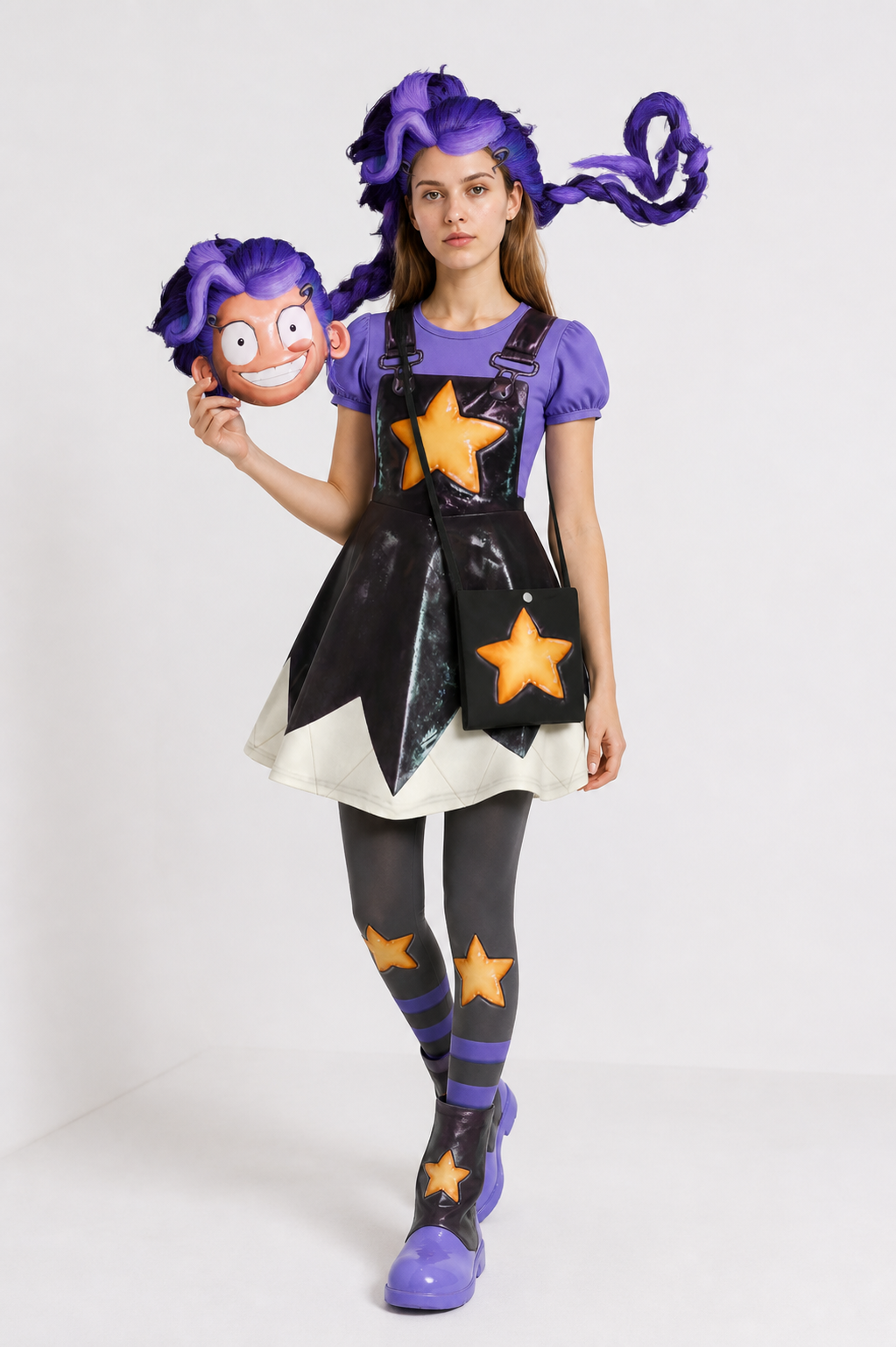 Children's Carnival Costume Character: Dress, Mask, and Bag Costume Dresses detail 2