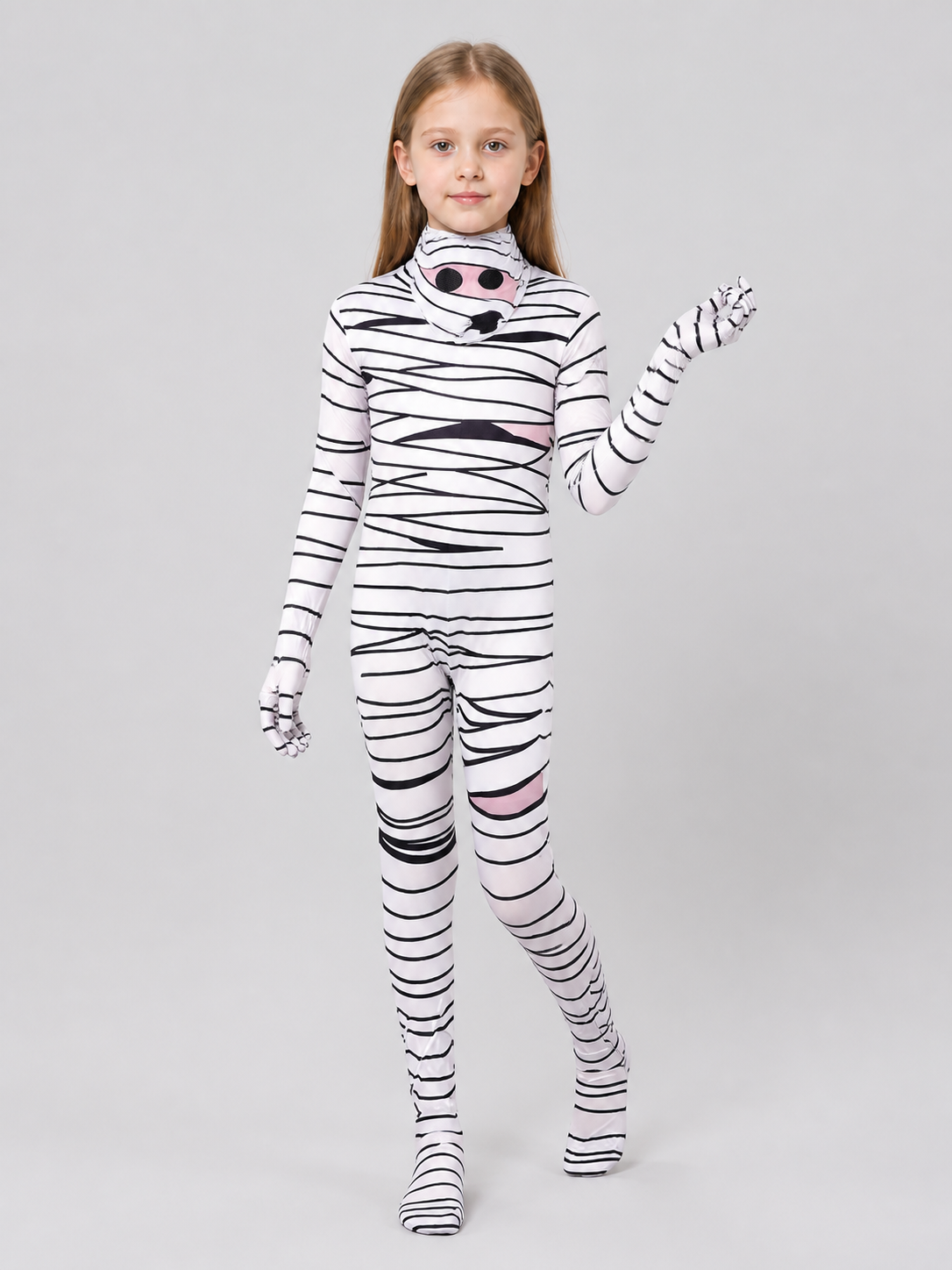 Children's Mummy Costume, Hooded Jumpsuit Costumes detail 2