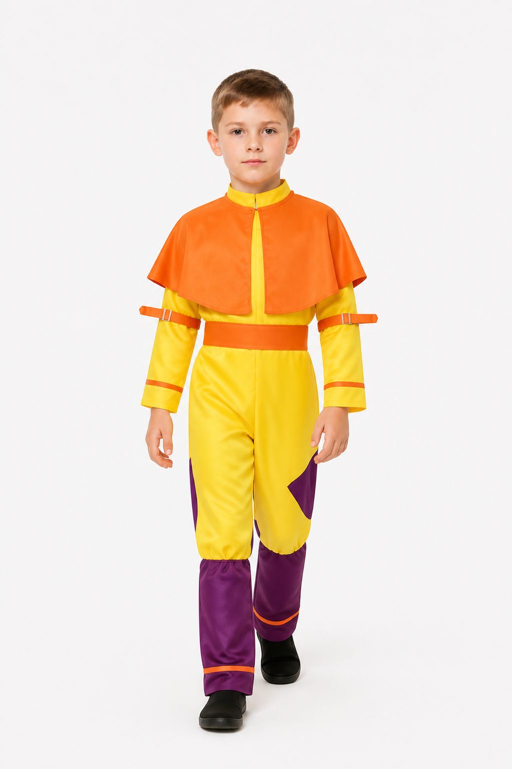 Cosplay Jumpsuit with Shoulder Cape Costume Capes detail