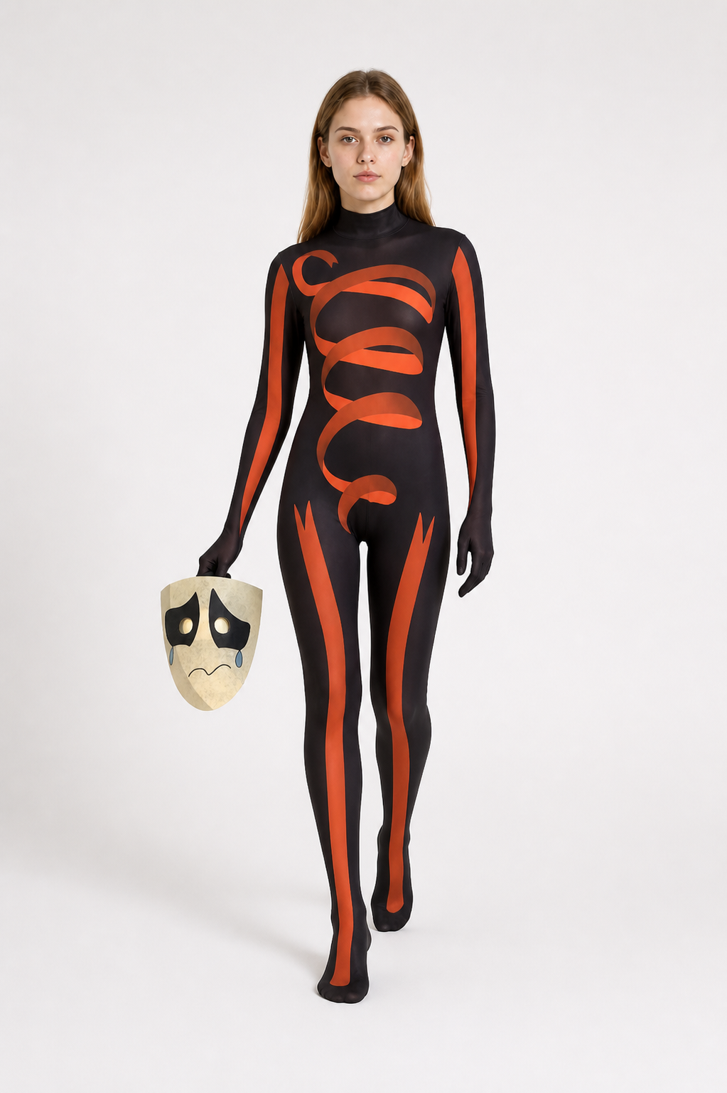 Pomni Cosplay Jumpsuit Costume with Mask Costume Masks detail 2