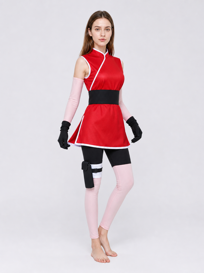 Sakura cosplay costume with top and shorts