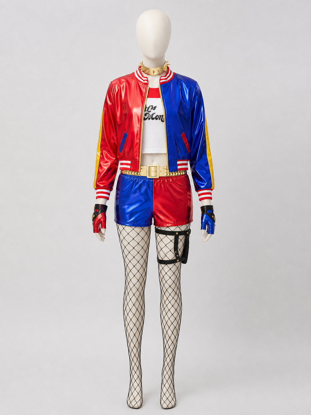 Harley Quinn Cosplay Costume: Jacket and Shorts Costumes detail 2