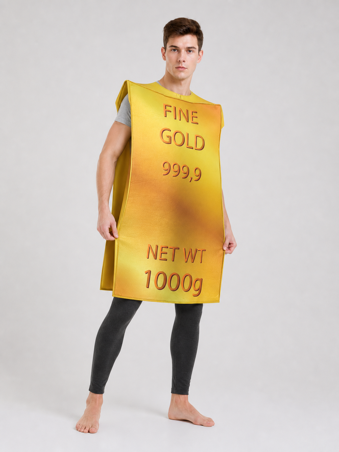 Gold Bar Costume Tunic for Parties