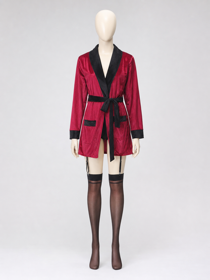 The captain costume is designed in the style of a professional maritime uniform and is suitable for creating a look for carnival events, themed parties, stage performances, and Halloween. The design is based on a burgundy uniform with contr