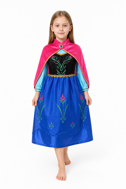 Princess Anna Carnival Costume with Cape Costume Capes detail 2