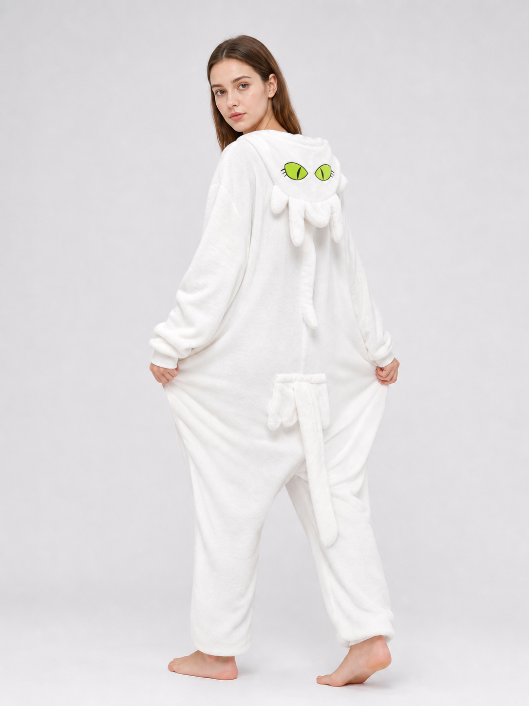 Hooded Kigurumi with Tail, Cat Costume