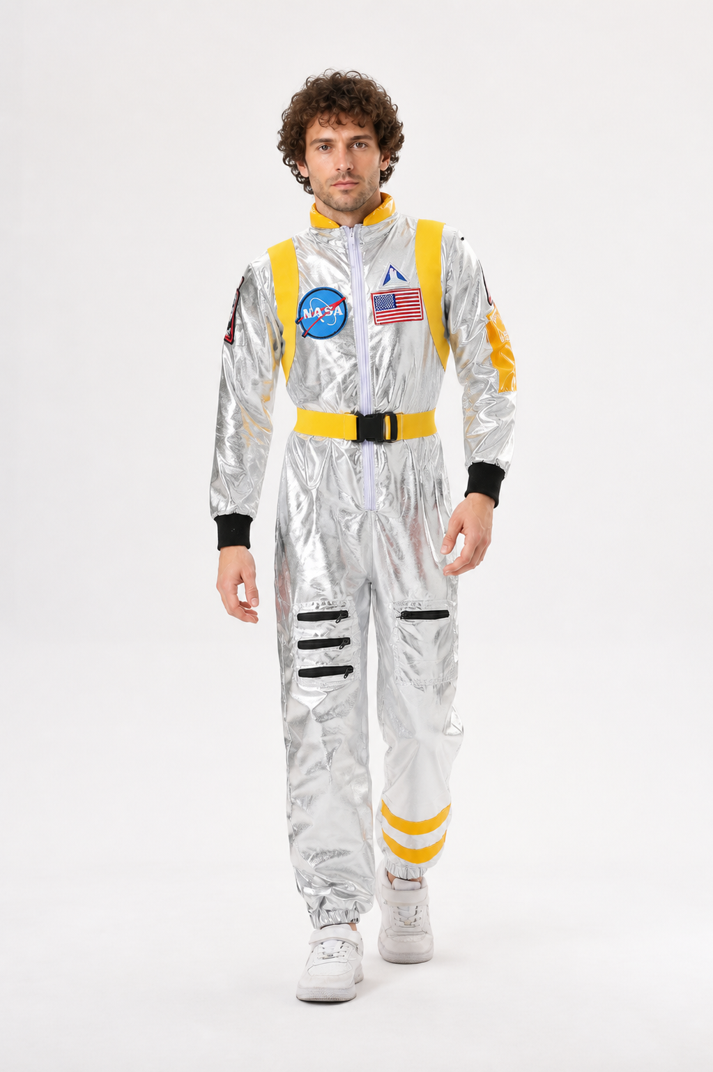 Astronaut Costume with NASA Patches for Cosplay Costumes detail 2