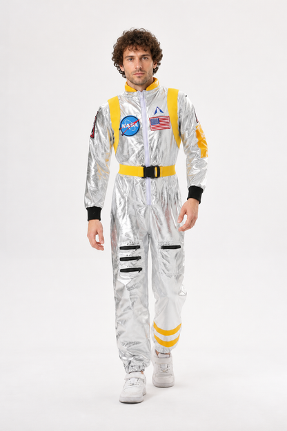 Astronaut Costume with NASA Patches for Cosplay Costumes detail 2