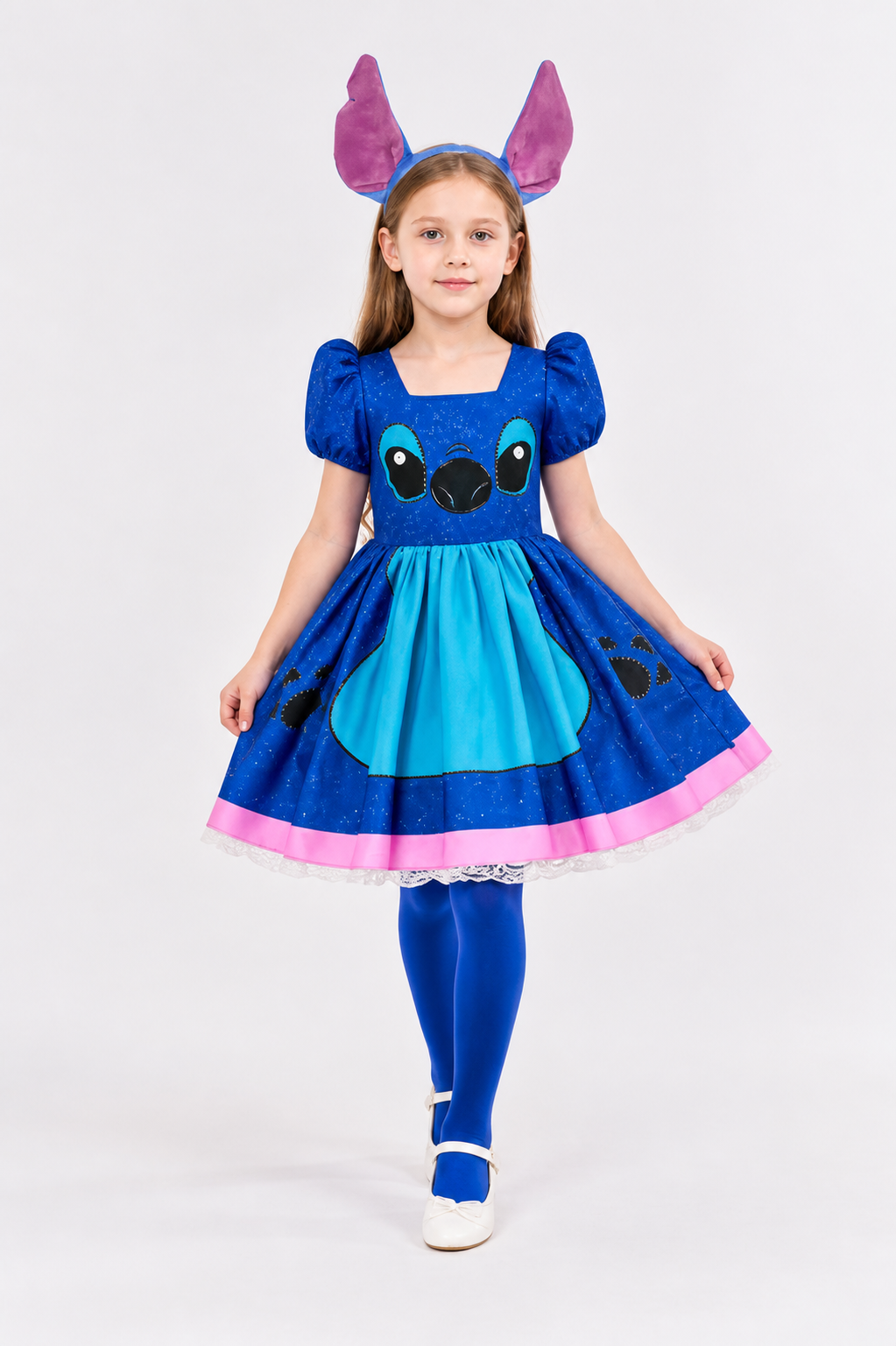 Children's Stitch Costume with Ears for Halloween Costumes detail 2