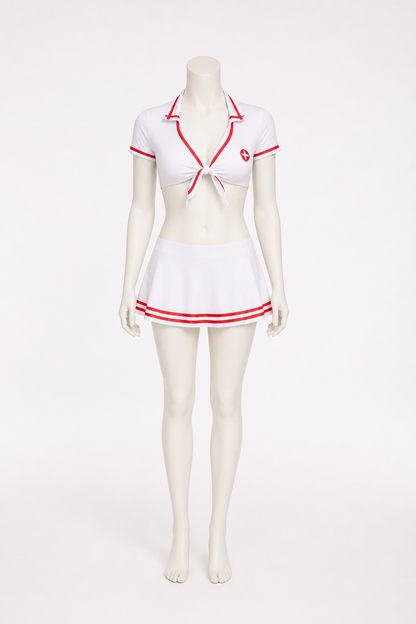 Medical Costume with Red Cross and Ties Costumes detail 2